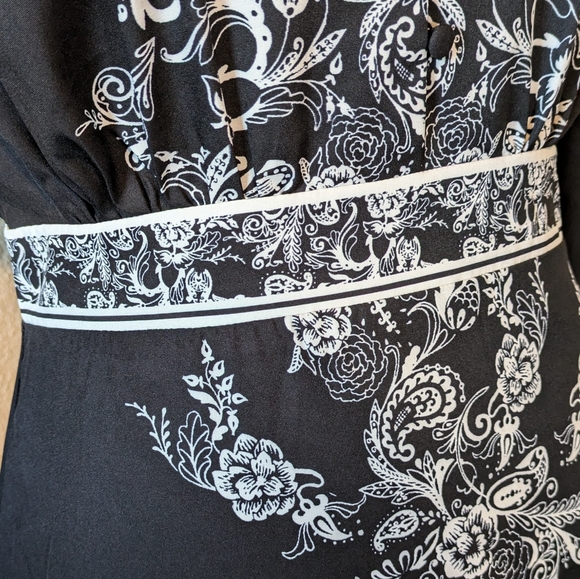 NWT Black and White Maxi Dres - Picture 5 of 9